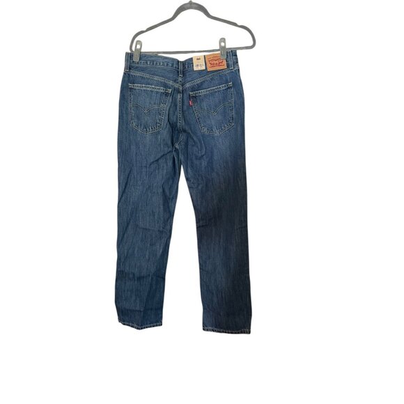 NWT Levi's Womens Medium Wash Distressed Low Pro Straight Size 29 Jeans - Picture 2 of 8